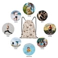 thumbnail image 6 of Fuzoiu Retro Rooster Print Drawstring Backpack for Gym, Travel, Yoga,Sports Sackpack String Bag for Women Men-Small, 6 of 6