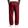 thumbnail image 6 of Nestiefly Men's Baggy Sweatpants Athletic Loose Wide Leg Elastic Waist Lounge Relaxed Open Bottom Joggers Pants with Pockets 2026 Wine 4XL, 6 of 7