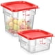 thumbnail image 1 of Recipiente de almacenamiento de alimentos Suclain Square Policarbonato 2 piezas, 1 of 6