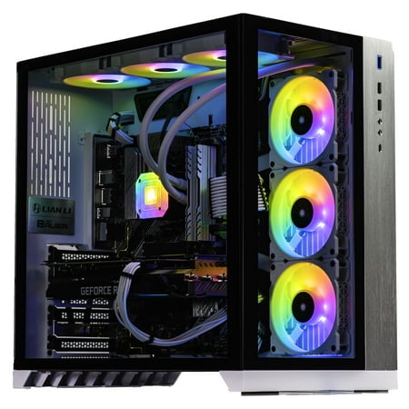 Velztorm Lux Custom Built Gaming Desktop PC (AMD Ryzen 9 - 5950X 16-Core, 128GB RAM, 512GB PCIe SSD + 6TB HDD (3.5), NVIDIA GeForce RTX 3080 Ti, Wifi, 4xUSB 3.0, 1xHDMI, Win 10 Home)