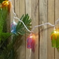 thumbnail image 6 of Northlight Flip Flops Indoor Outdoor Patio Light Set - Multicolor - 7.25' White Wire - 10ct, 6 of 9
