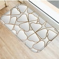 thumbnail image 4 of Gray Silver Flower Doormat Anti-Slip Carpet Door Mat Kitchen Living Room Floor Mat Rug 40*60cm, 4 of 6