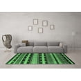 thumbnail image 3 of Ahgly Company Indoor Square Solid Emerald Green Modern Area Rugs, 7' Square, 3 of 4