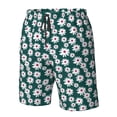 thumbnail image 5 of Kdxio Daisies Flowers Pattern Mens Casual Shorts - Drawstring Summer Beach Sports Shorts for Men, 5 of 9