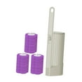 thumbnail image 3 of Cepillo de baño depurador, suministros de limpieza eficientes, cepillos para limpiar cabezales de repuesto para baño, hotel, hogar Púrpura, 3 of 8