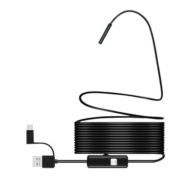 YellowDell 7.0mm Mini Endoscope Caméra USB Endoscope avec 6 LED Câble Étanche Noir 1M
