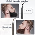 thumbnail image 3 of Remplissage de Crayon à Barbe pour Hommes Forme de Réparation de Moustache Mâle Noir, 3 of 9