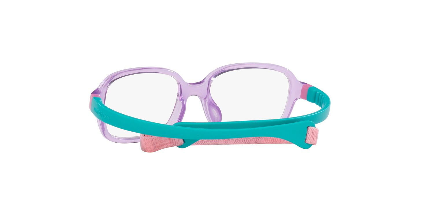 Miraflex Youth 0MF4026 Flexible Fort-x Eyeglasses with Headband and Case, Translucent Violet, 46mm