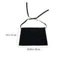thumbnail image 4 of REOFLYUP Professional Chef Short Apron Unisex Design Cotton Black 1Pcs 33.1x21.7in, 4 of 6