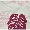 thumbnail image 4 of oneOone Cotton Poplin Twill Burgundy Fabric Monstera Leaves Block Craft Projects Decor Fabric Printed By The Yard 56 Inch Wide, 4 of 4