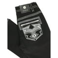 thumbnail image 2 of Centenario Men's Black Denim with White/Gray Embroidered Details 45310, 2 of 5