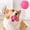 Hot Pink, variant on Squeaky Dog Ball Toy, Soft Rubber Interactive Chew Toy for Puppy Teething, Textured Bouncy Pet Play Ball for Small Medium Dogs, Colorful Fetch Toy for Indoor Outdoor Play