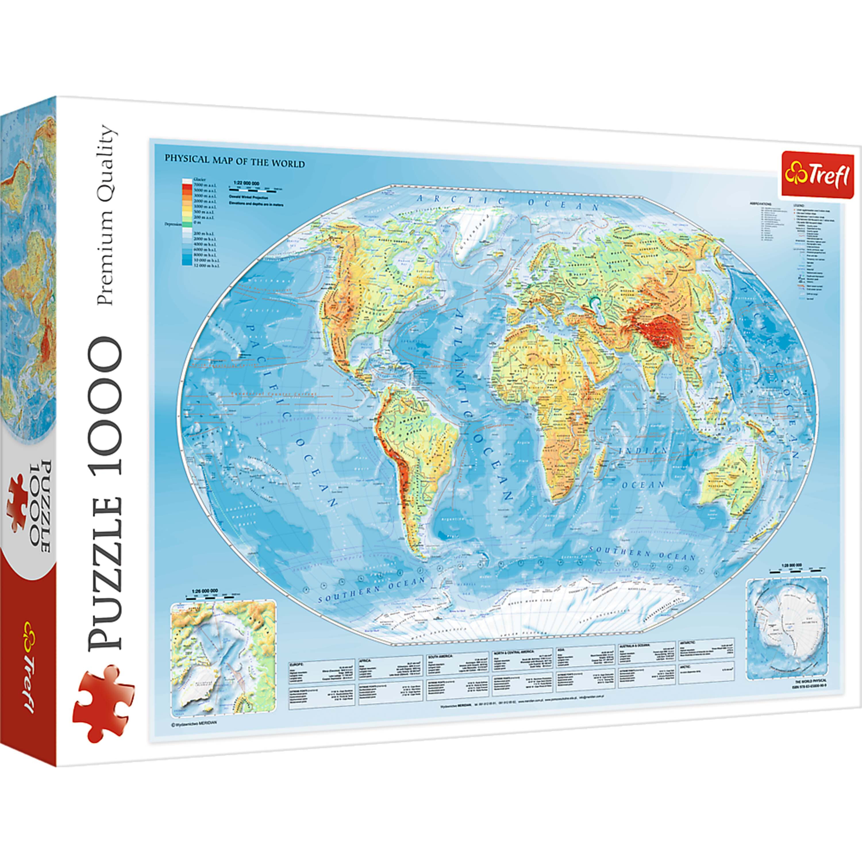 Educa 1000 Piece Puzzle, Antique World Map, 68 x 48 cm Jigsaw