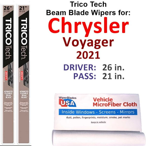 2021 Chrysler Voyager Beam Blade Wipers (Set of 2)