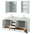 thumbnail image 5 of Wyndham Collection WCS202072DGBCMUNSMED Deborah 72" Free Standing Double Vanity Set - Dark, 5 of 7