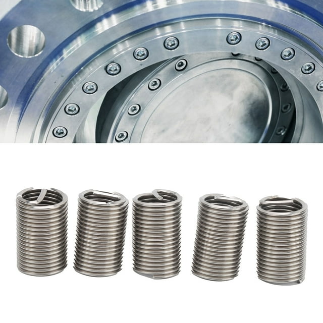 Inserts Filetés en Acier Inoxydable, Outil de Réparation de Filetage Durable Simple à Utiliser pour les Fournitures Industrielles