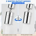 thumbnail image 4 of Faucet Aerator 2 Flow 360° Swivel Tap Aerator Water Saving Rotating Faucet Extender for Bathroom, 4 of 8