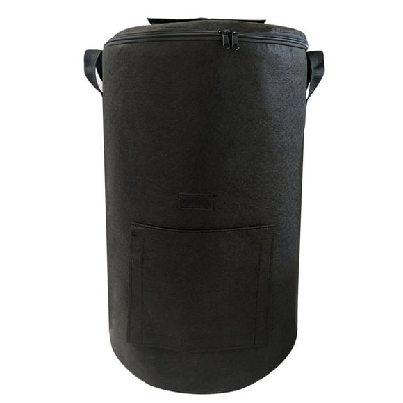 1Pc Non Woven Compost Bag Leaf Bag Garbage Compost Bin Organic Fertilizer Bag Black