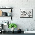 thumbnail image 2 of Stupell Industries Carbs and Coffee Kitchen Humor Rustic Word Design Graphic Art Black Framed Art Print Wall Art, 16x20, by The Saturday Evening Post, 2 of 7