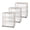 Grey Pumice, variant on Sterilite Wide 3 Drawer Storage Cart, Plastic Rolling Organization, Grey Pumice, 3 Pack