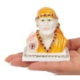 thumbnail image 5 of IBA Indianbeautifulart God Spiritual Figurine Sai Baba Auspicious Hindu God Living Room Home Décor Religious For Car Dashboard-HK, 5 of 8