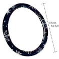 thumbnail image 4 of Christmas Snowflakes 14.5 Inch Printing PVC Leather Steering Wheel Cover Car Wheel Covers Auto Accessories, 4 of 6