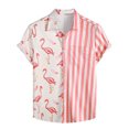 thumbnail image 1 of Camisas hawaianas para hombre Camisa de verano con botones de manga corta Camisas casuales de playa, 1 of 8