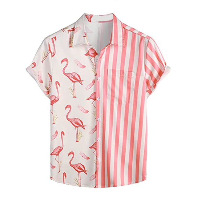 Camisas hawaianas para hombre Camisa de verano con botones de manga corta Camisas casuales de playa