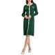 thumbnail image 2 of Vestido de suéter de color contrastante para mujer INSPIRE CHIC, de manga larga, tejido, corte A, midi, color verde, 2 of 5