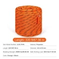 thumbnail image 3 of Double Braided Polyester Rope, Breaking Strength Outdoor Rope, Arborist Rigging Rope for Rock Hiking Camping Swing Rappelling Rescue, 3 of 8