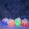 thumbnail image 2 of UBesGoo 4-Pack Holiday Ball Decor,LED Christmas Ornaments for Indoor Outdoor Display, 2 of 7