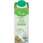 (6 pack) (6 pack) Pacific Foods Organic Oat Original Non-Dairy Beverage, 8 fl oz