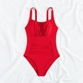thumbnail image 6 of Enjoytime Womens Swimsuits One Piece Square Neck Tummy Control Bathing Suit Adjustable Straps Ruched Swimwear 2026, 6 of 6