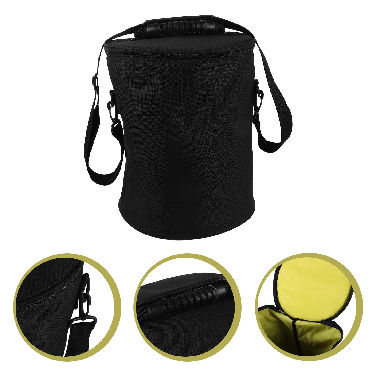 BESTYASH Durable Black Hockey Gear Bag, Waterproof Material, Reinforced Equipment Carrier