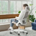 thumbnail image 5 of CELTOSS Ergonomic Office Chair, High Back Flip-Up Armrests Design, Adjustable Mesh Headrest and Lumbar Support, Beige, 5 of 13