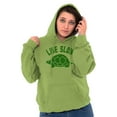 thumbnail image 3 of Live Slow Turtle Tortoise Animals Hoodie Sweatshirt Women Men Brisco Brands S, 3 of 6