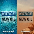 thumbnail image 6 of (2 Pack) New Oil OSHA Notice Sign 10 Inch X 7 Inch Indoor / Outdoor Rust-Free Aluminum Metal Signs for Workplace, Workshop, and Construction Site, Made in the USA, 6 of 8