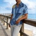 thumbnail image 4 of LIBRCLO Hawaiian Shirt for Men Short Sleeve Button Down Shirts Casual Fashion Tropical Vacation Summer Beach Shirts Multicolor XL, 4 of 5