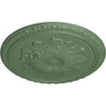 thumbnail image 3 of Ekena Millwork 18"OD x 1 3/8"P Richmond Ceiling Medallion (Fits Canopies up to 2 5/8"), Hand-Painted Athenian Green, 3 of 5