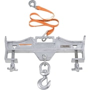 Global Industrial Swivel Hook Double Fork Forklift Hook Attachment 4000 Lbs. Cap