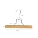 thumbnail image 2 of Wooden trouser hangers on solid wooden hangers without clamp marks - original wood, 17 x 25 x 2.5 cm, 5 pcs, 2 of 4