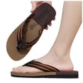 thumbnail image 3 of Wyzesi Slippers for Men with Arch Support foreign Trade Flip Flops for Men Beach Slippers for Men Summer Non External Wearing with Toe Christmas Slippers for Men, 3 of 5