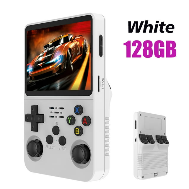 BOYHOM-consola de videojuegos portátil Retro R36S, sistema Linux, pantalla IPS de 3,5 pulgadas, R35s Pro, reproductor de vídeo portátil de bolsillo, 64GB de juegos