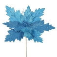thumbnail image 1 of Turquoise Poinsettia Flower, 22 & 21 in., 1 of 1
