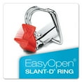 thumbnail image 3 of Cardinal Easy-Open ClearVue Locking Slant-D Binder, 4" Cap, 11 x 8 1/2, White, 3 of 9