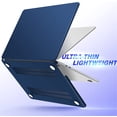 thumbnail image 6 of iBenzer Compatible with 2025 2024 2023 2022 MacBook Air 13 inch Case M4 A3240 M3 A3113 M2 A2681, Hard Shell Case with Keyboard Cover for New Mac Air 13.6" with Touch ID, Navy Blue, W-MAT13-KK-NVBL+1, 6 of 10