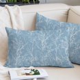 thumbnail image 2 of Blue Botanical Throw Pillow Cover 16 x 24 Inch Decorative Pillow Cover Vintage Floral Plants Branch Lumbar Pillowcase Seasonal Rectangle Cushion Case for Couch Sofa Bed Living Room, 2 of 9
