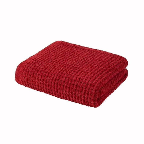 Gracie Mills Chenille Waffle Weave Throw Solid Color Plush GRACE-15463 50x60