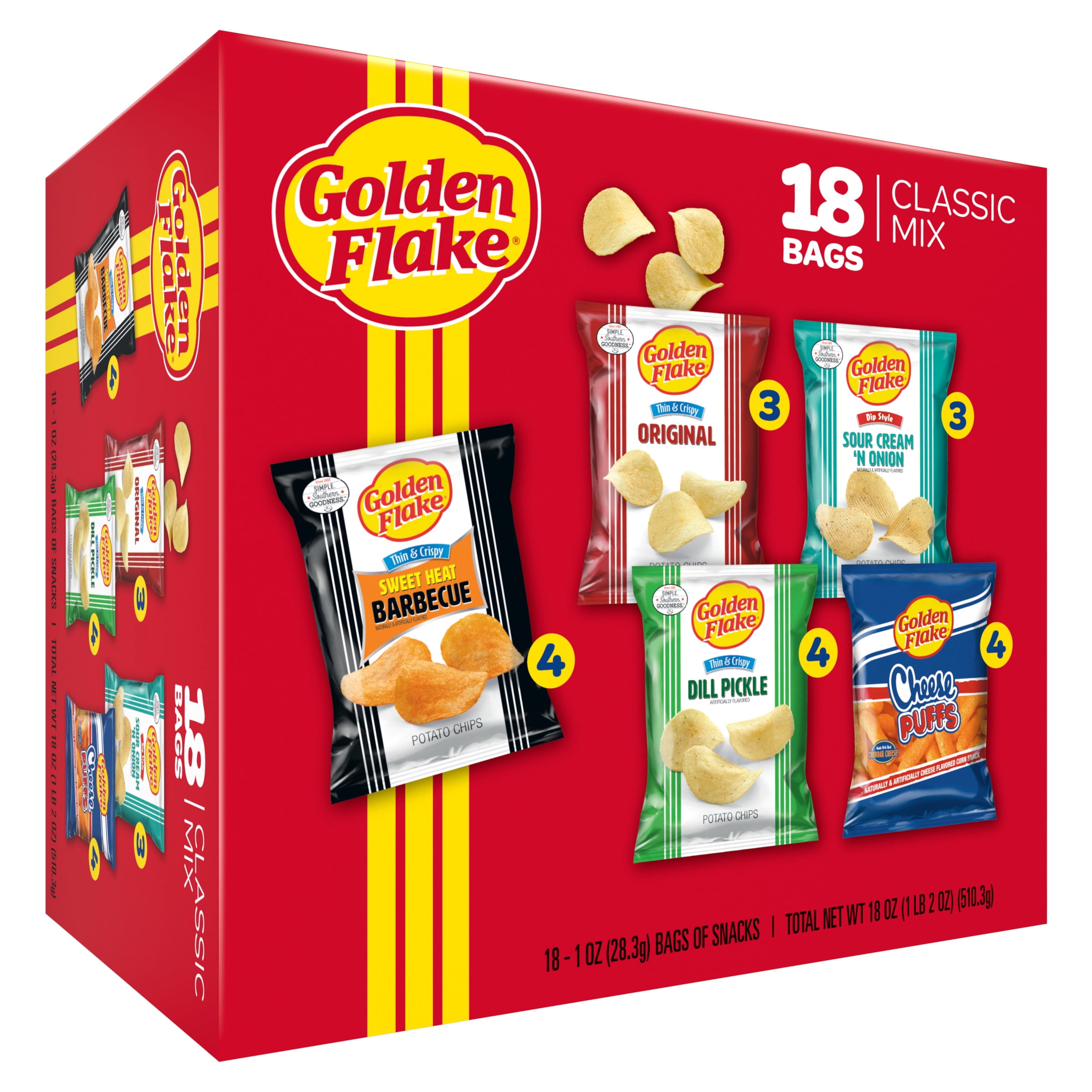 18oz Golden Flake Classic Mix 18ct Box