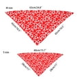 thumbnail image 5 of Yirtree Valentine's Day Dog Bandana Triangle Bib Scarf with Lip Heart and Love Patterns Reversible Pet Neckerchief Accessories for Dogs Cats Pets, 5 of 8